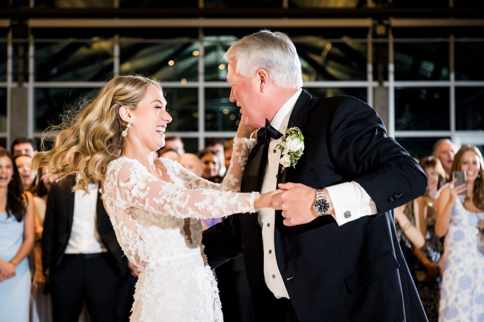 Megan dancing with her dad at her wedding